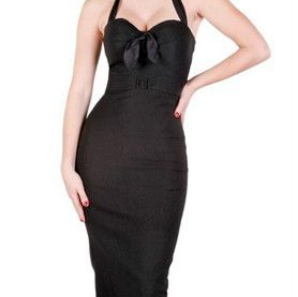Stop Staring Halter Pencil Dress